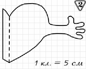Выкройка Сердце–подушка.