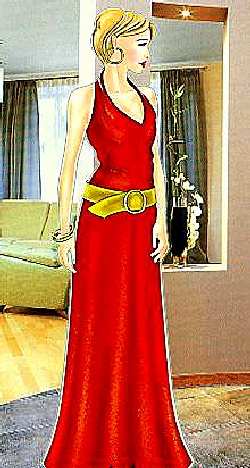 Красное вечернее платье. Красное вечернее платье.