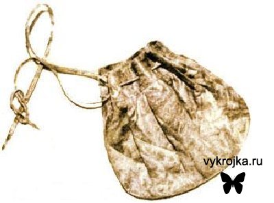 Выкройка сумка-кисет Выкройка сумка-кисет