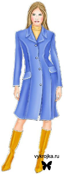 Выкройка "голубое пальто" Выкройка "голубое пальто"