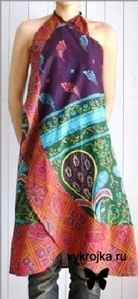 Выкройка летнего сарафана. Выкройка летнего сарафана.