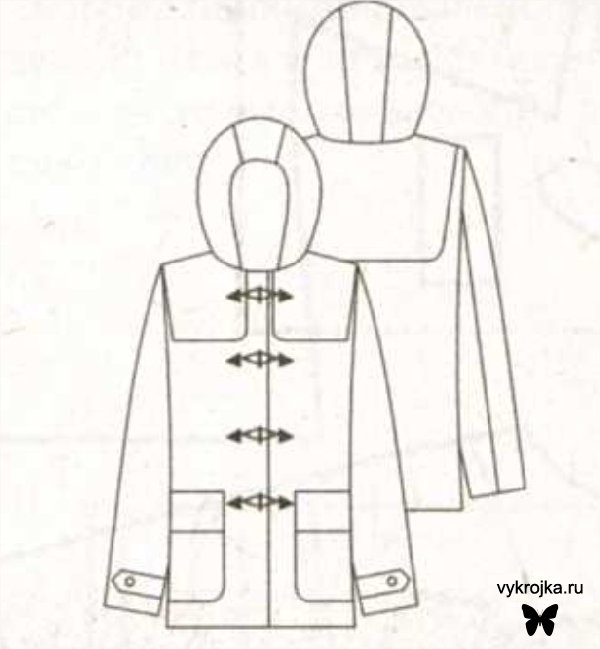 Выкройка пальто.