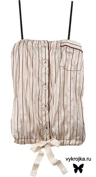 Выкройка летнего блузона