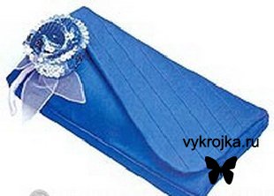 Выкройка клатча.