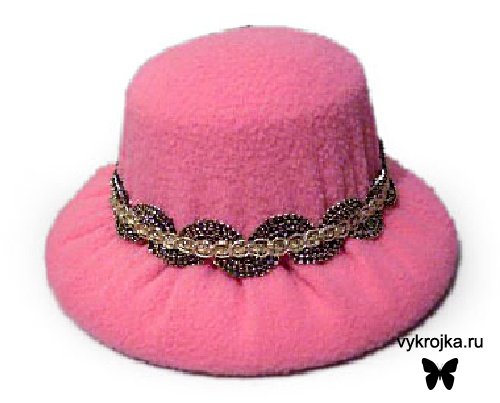 Выкройка шляпки игольницы Выкройка шляпки игольницы