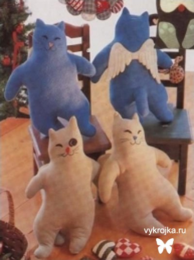 Выкройка кота-подушки Выкройка кота-подушки