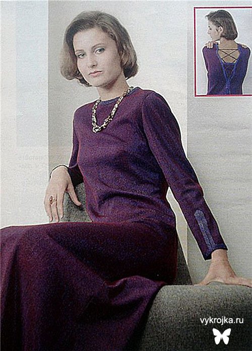 Выкройка платья из трикотажа