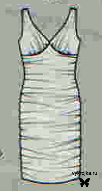 Выкройка платье-тюльпан из шифона Выкройка платье-тюльпан из шифона