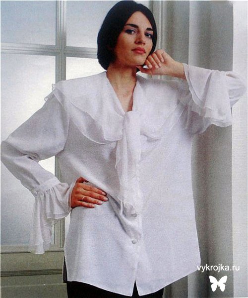 Выкройка белой блузки