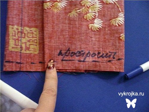 Выкройка оксфордской наволочки