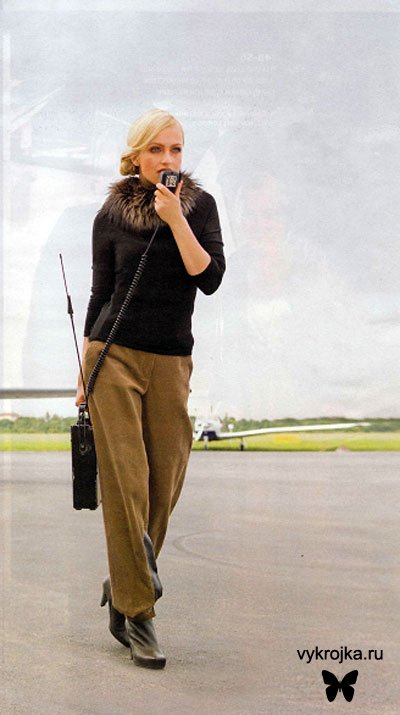 Выкройка вельветовых брюк