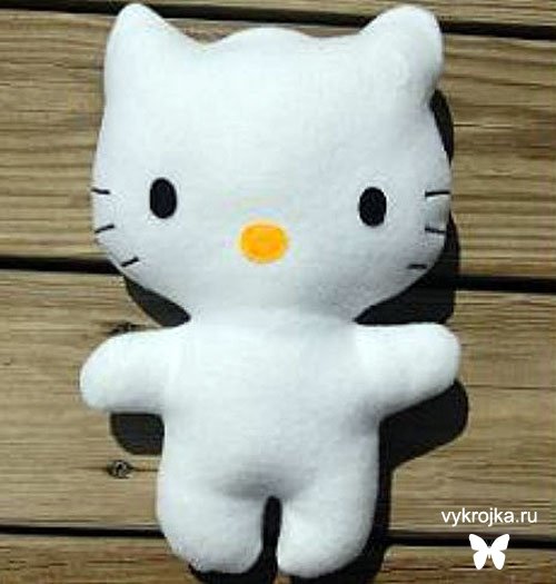 Выкройка игрушки Китти