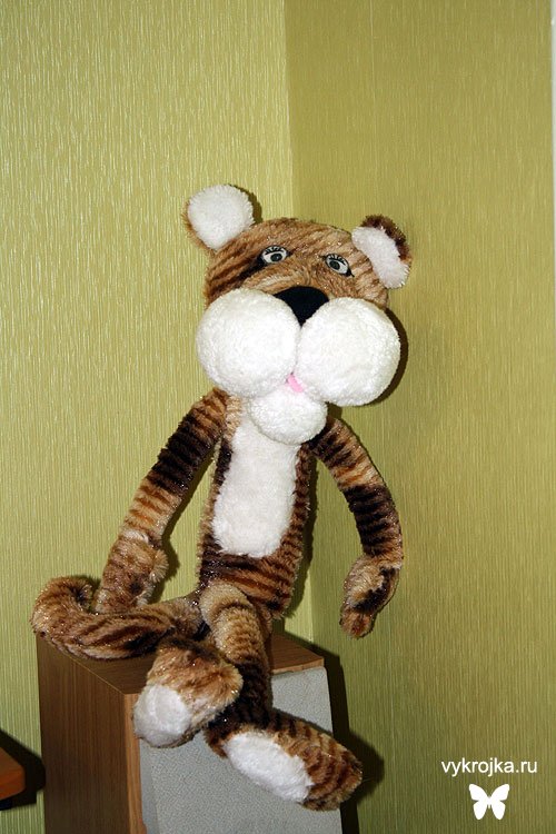 Выкройка игрушки Тигруля Выкройка игрушки Тигруля